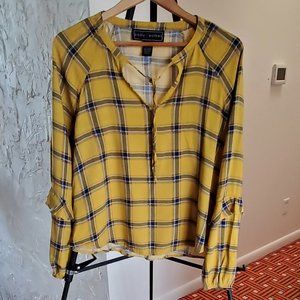 Yellow Plaid Polly & Esther Blouse